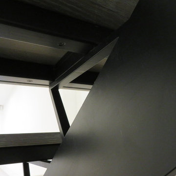High End Commercial Stair and Hammered Handrail