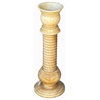 Yellow Color Alabaster Stone Column Floor Lamp Display Hws1852