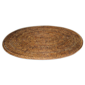 Rattan Oval Placemats, Set of 4