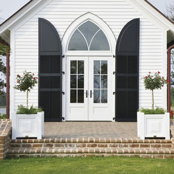 Square Paneled Planters - Outdoor Pots And Planters