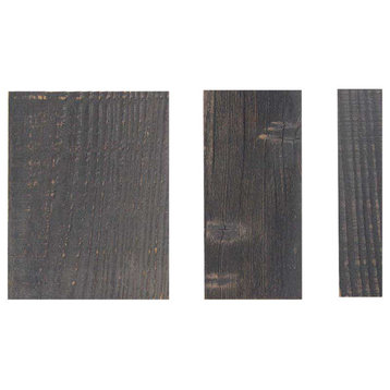 Peel and Stick Zen Charcoal 1.5in Reclaimed Wood Wall Panels 20 Sq. Ft