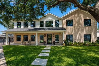 Example of a large classic exterior home design in Houston