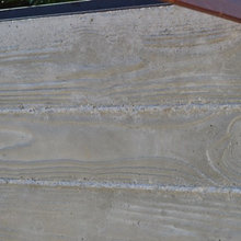 Board-formed/woodgrain concrete