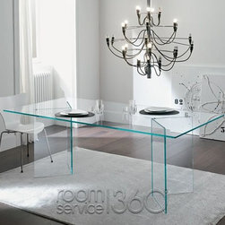 Bacco Modern Glass Dining Table by Tonelli #17743 - Storage And Organization