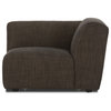 Domino Brown Left Armchair