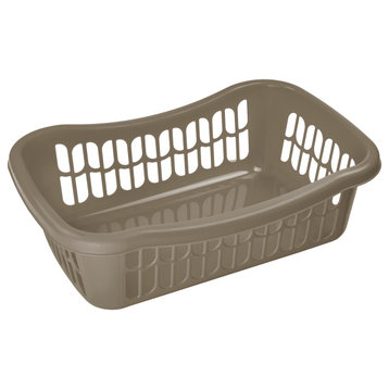 Large Plastic Storage Basket 32-1191, Brown