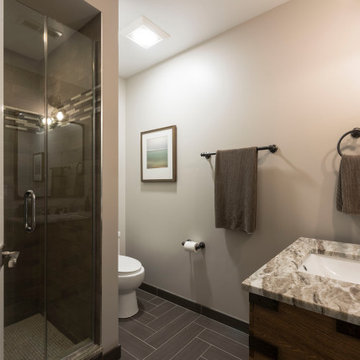 Custom Modern Basement Bathroom