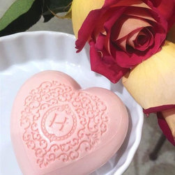 Rose de France Heart Soap - Bathroom Accessories
