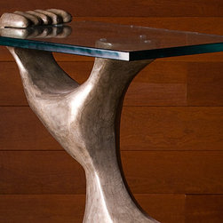 Strong Arm Pedestal Bronze - Sculptures