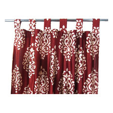 Patterned Curtains, Set of 2, Tab Top, 48"x96"