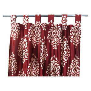 Mogul Interior - Patterned Curtains, Set of 2, Tab Top, 48"x96" - Curtains