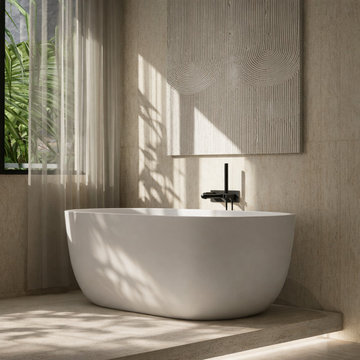 Modern Master Bathroom - Florida Residence