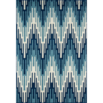 Baja Indoor/Outdoor Rug, Blue, 8'6"x13'