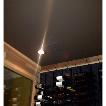 Custom Wine Room with Metal Racking Memphis