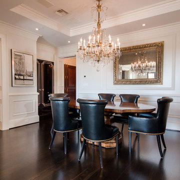 Wide Plank White Oak Flooring for Dining Room
