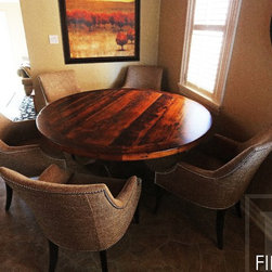 Round Reclaimed Wood Tables - Products