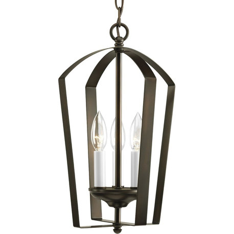 3-Light Foyer, Antique Bronze