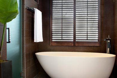 Inspiration for a transitional bathroom remodel in Atlanta