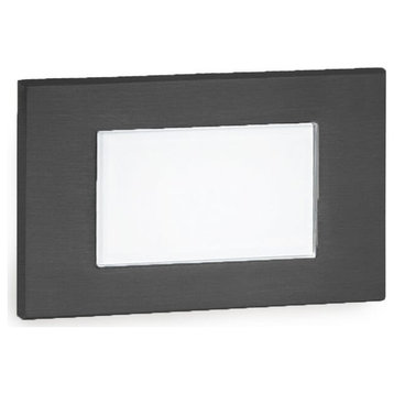 1-Light LED Low Voltage Diffused Step and Wall Light in Black