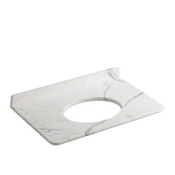 Kallista Crema Marfil Counterpoint by Barbara Barry Console Table Top - Vanity Tops And Side Splashes