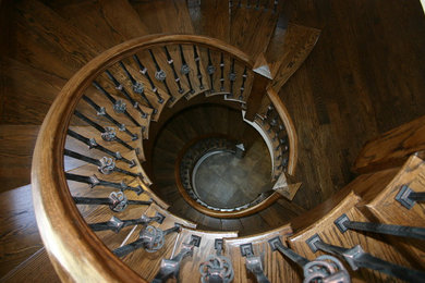Inspiration for a timeless staircase remodel in Chicago