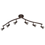 Access Lighting - Access Lighting Mirage 6-Light Adjustable Track 52226-BRZ, Bronze - This 6 Light Adjustable Track from Access Lighting has a finish of Bronze and fits in well with any Contemporary style decor.