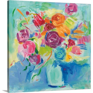 "Matisse Florals" Wrapped Canvas Art Print, 16"x16"x1.5"