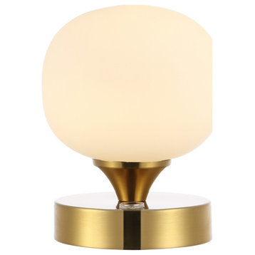 JONATHAN Y Lighting JYL7112 Owen 6" Tall LED Buffet Table Lamp - Brass Gold