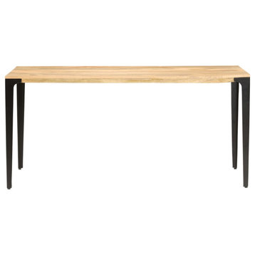 Vidaxl Dining Table 63"x31.5"x29.9" Solid Mango Wood