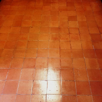 Quarry Tiled Kitchen Floor Deep Cleaned and Sealed in Milton