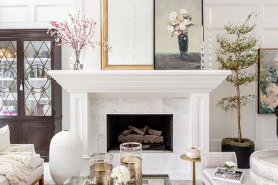 Inspiration for a transitional living room remodel in Salt Lake City