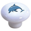 Dolphin Nautical Ceramic Knob