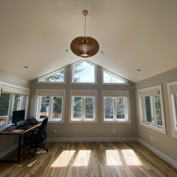 Sunroom Addition + Home Office + Workspace + Deck | Fall River, Nova Scotia