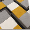 Well Woven Good Vibes Nora Modern Geometric Lines Gold 3'11"x5'3" Area Rug