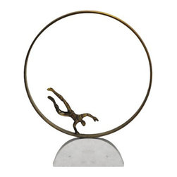 worlds away - Worlds Away West Ring Sculpture - Decorative Objects And Figurines