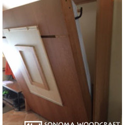 Custom Cherry Contrast Wall Bed - Murphy Beds