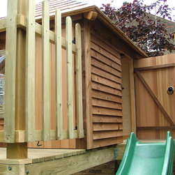 A raised playhouse - Outdoor Playhouses
