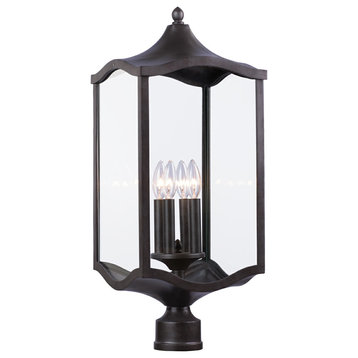 Lakewood Outdoor 11x26" 4-Light Transitional Post Lamps by Kalco