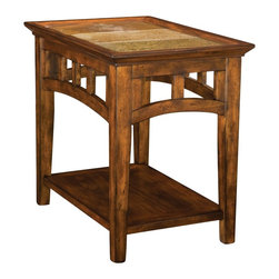 Andorra Slate End Table - Side Tables And End Tables