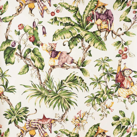 Monkey Wallpaper tropical jungle, Single Roll