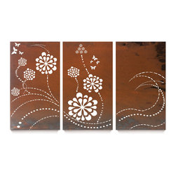 Flower Wave Triptych - Products