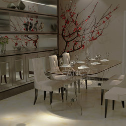 FATHY GLASS DINING TABLE - Furniture