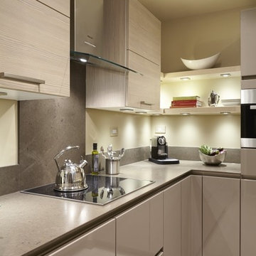 U-Shaped Apartment Kitchen in Manhattan
