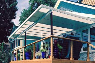Inspiration for a contemporary exterior home remodel in Detroit