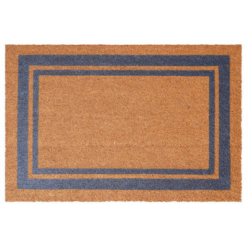 Calloway Mills Periwinkle Border Doormat, 18"x30"