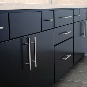 Modern Black Cabinet Bathroom