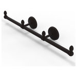 Allied Brass - Monte Carlo 3 Arm Guest Towel Holder, Oil Rubbed Bronze - This elegant wall mount towel holder adds style and convenience to any bathroom decor. The towel holder features three sections to keep a set of hand towels easily accessible around the bathroom. Ideally sized for hand towels and washcloths, the towel holder attaches securely to any wall and complements any bathroom decor ranging from modern to traditional, and all styles in between. Made from high quality solid brass materials and provided with a lifetime designer finish, this beautiful towel holder is extremely attractive yet highly functional. The guest towel holder comes with the 22.5 inch bar, two wall brackets with finials, two matching end finials, plus the hardware necessary to install the holder.