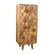 Slim Drum Chest Of 3 Drawers Traditional Chests Of Drawers