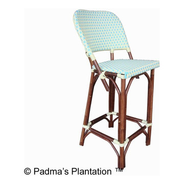 VERANDA BISTRO BARSTOOL - BLUE-YELLOW