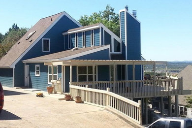 Inspiration for a coastal exterior home remodel in Austin